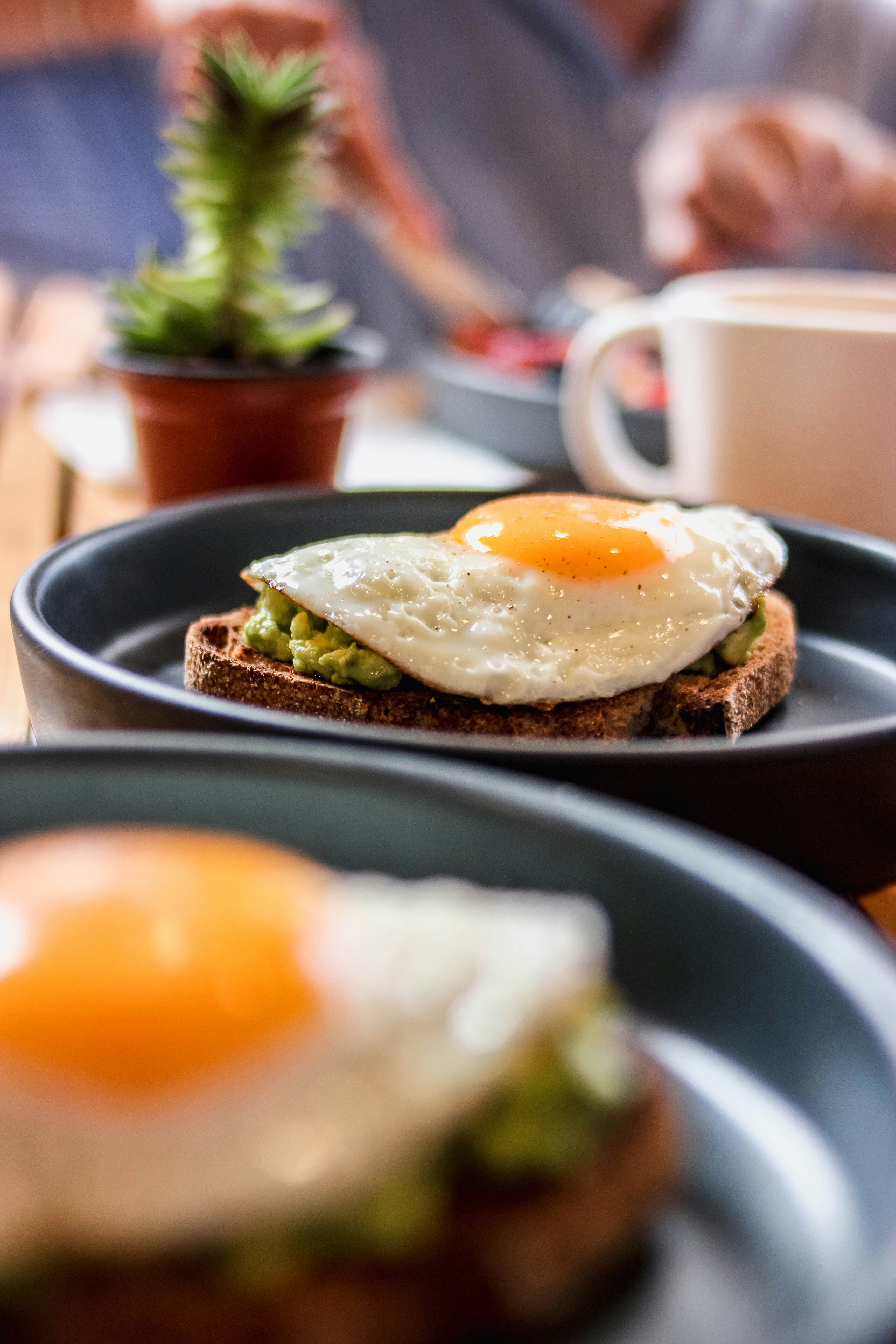 Desayunos variados en la mesa